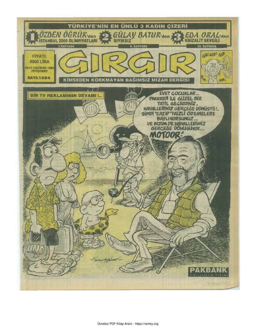 GırGır 1993 Sayı 1084 kapak görseli