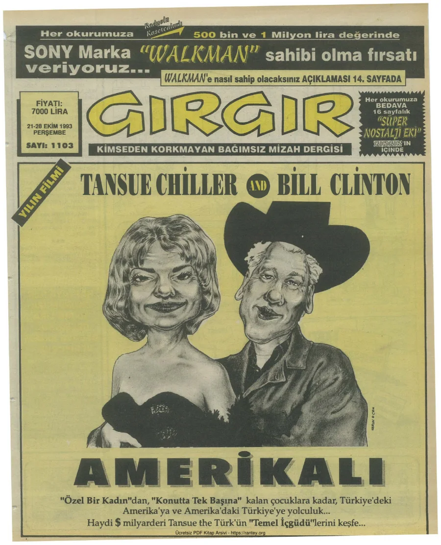 GırGır 1993 Sayı 1103 kapak görseli