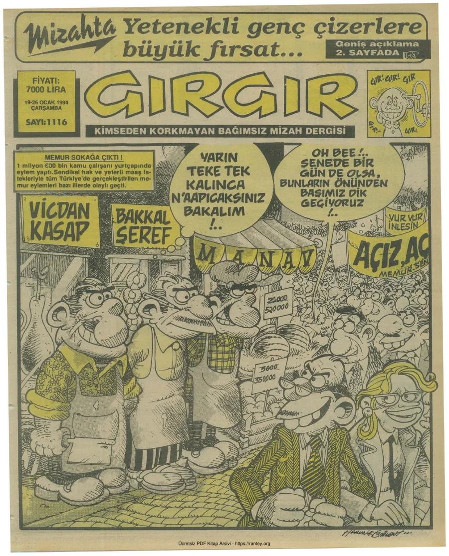 GırGır 1994 Sayı 1116 kapak görseli