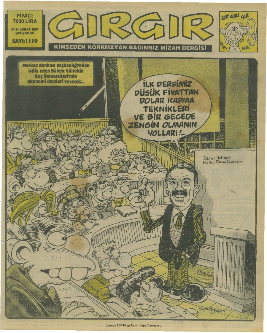 GırGır 1994 Sayı 1119 kapak görseli