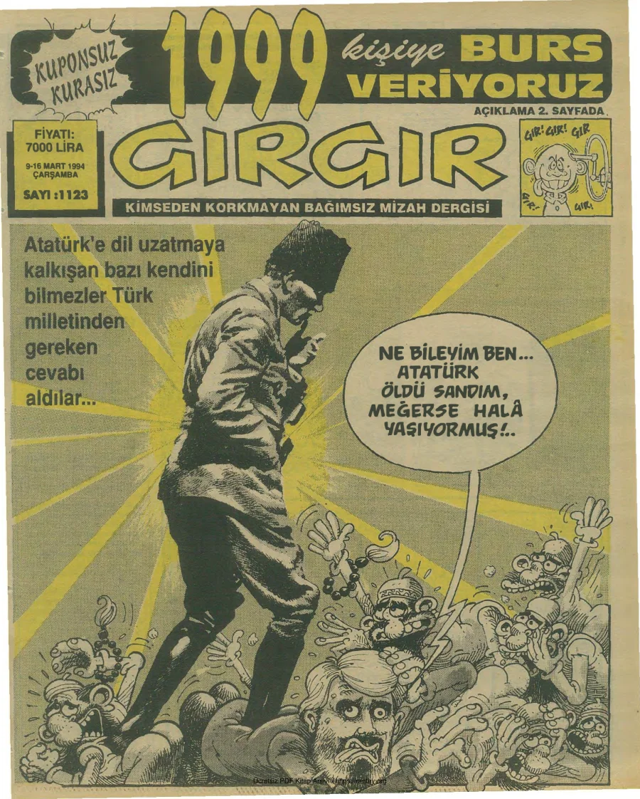 GırGır 1994 Sayı 1123 kapak görseli