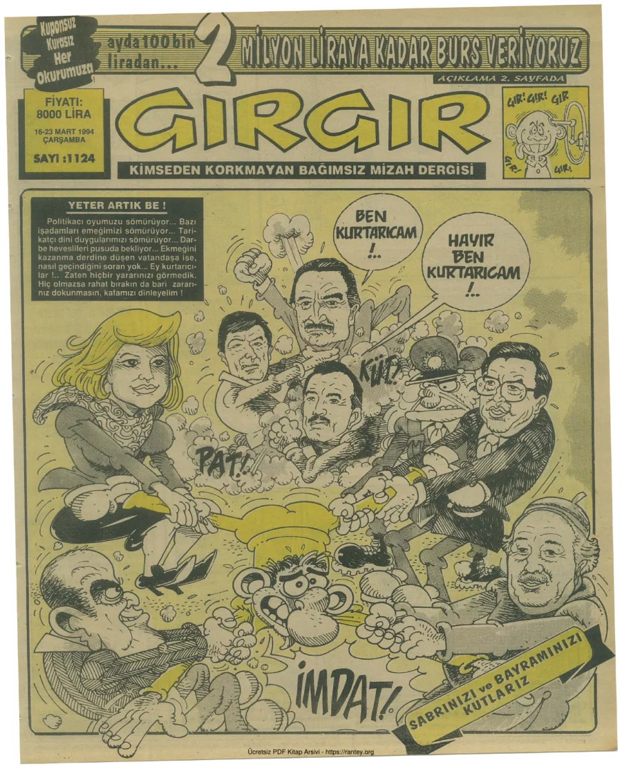 GırGır 1994 Sayı 1124 kapak görseli