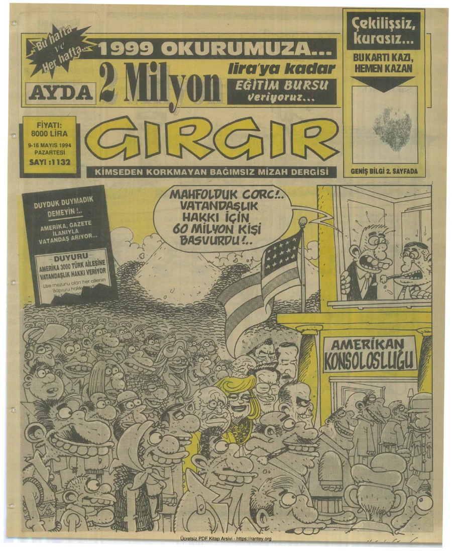 GırGır 1994 Sayı 1132 kapak görseli