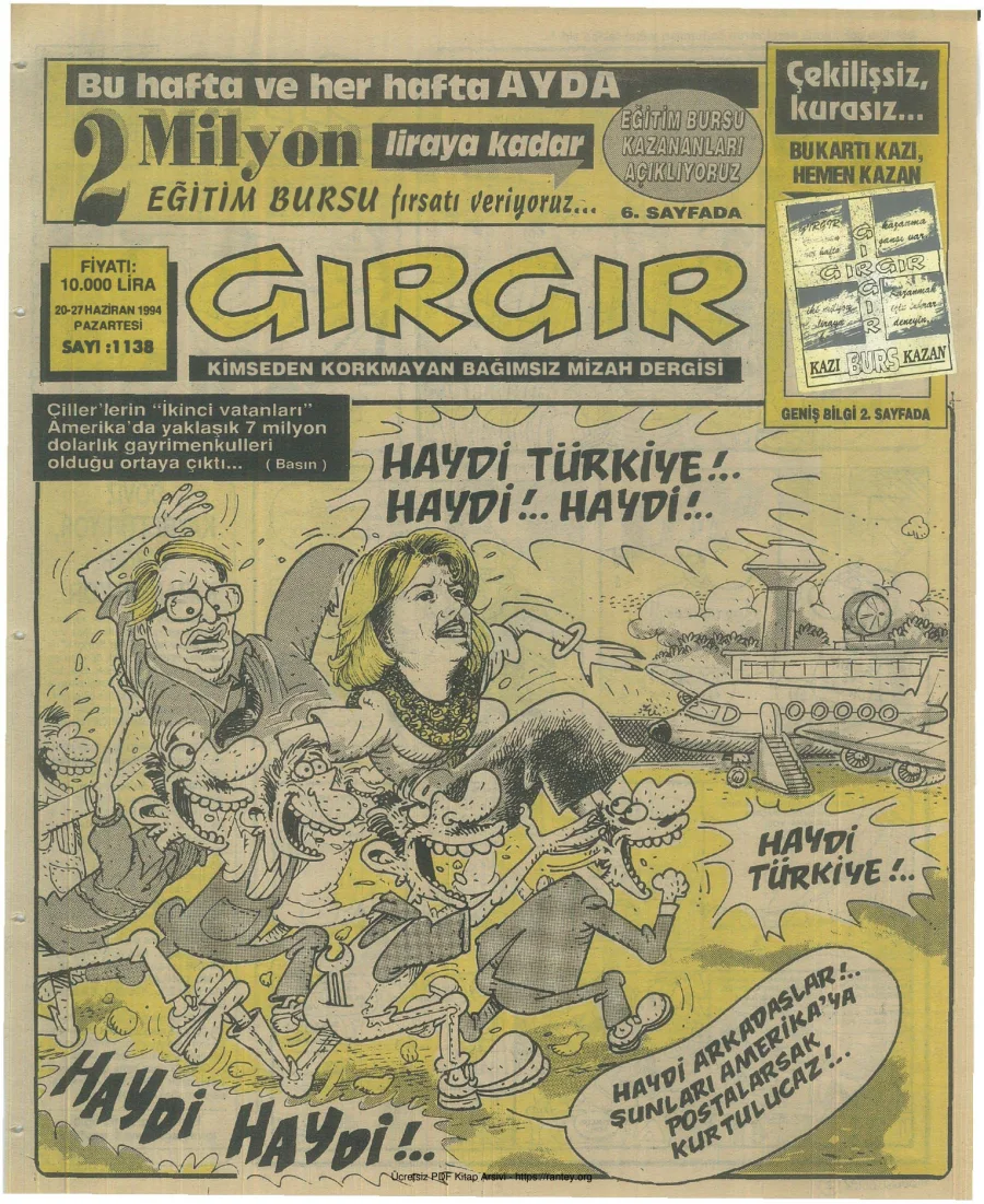 GırGır 1994 Sayı 1138 kapak görseli