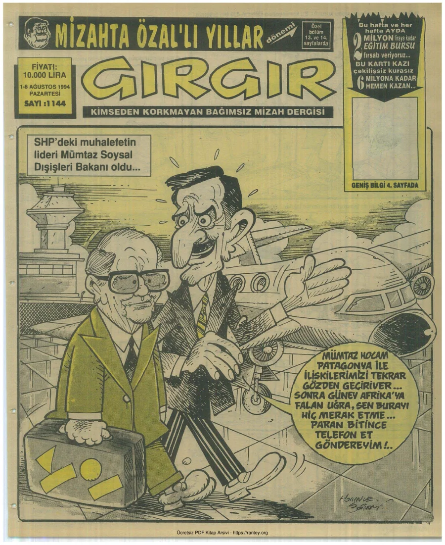 GırGır 1994 Sayı 1144 kapak görseli