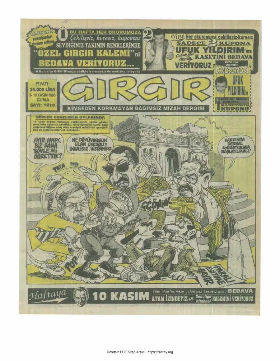 GırGır 1995 Sayı 1210 kapak görseli
