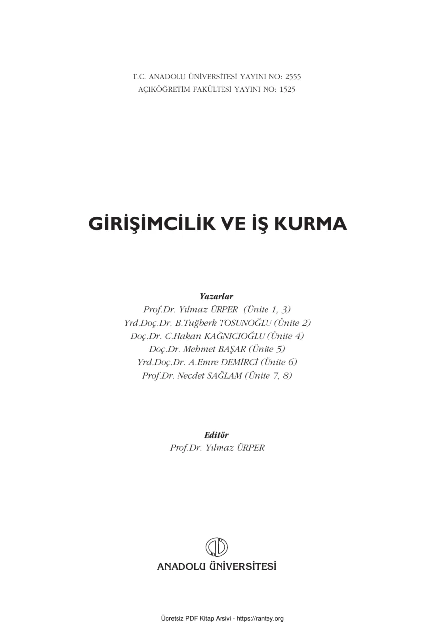 GirişimcilikVeİşKurma ISL203U kapak görseli