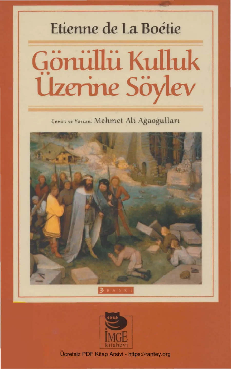 Gönüllü Kulluk Üzerine Söylev kapak görseli