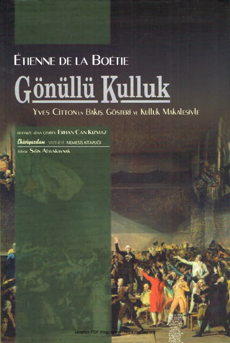 Gönüllü Kulluk Üzerrine Söylev kapak görseli