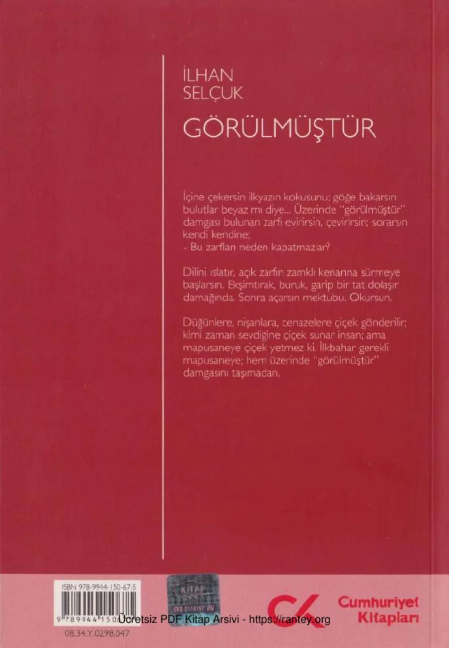 Görülmüştür Cumhuriyet Kitapları kapak görseli
