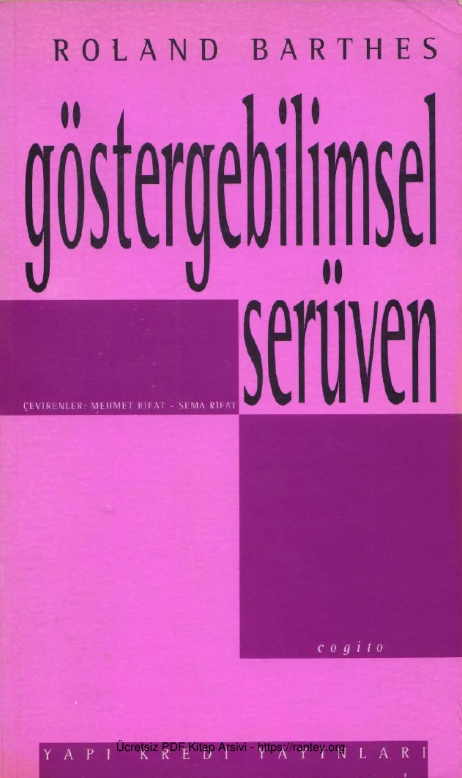 Göstergebilimsel Serüven kapak görseli