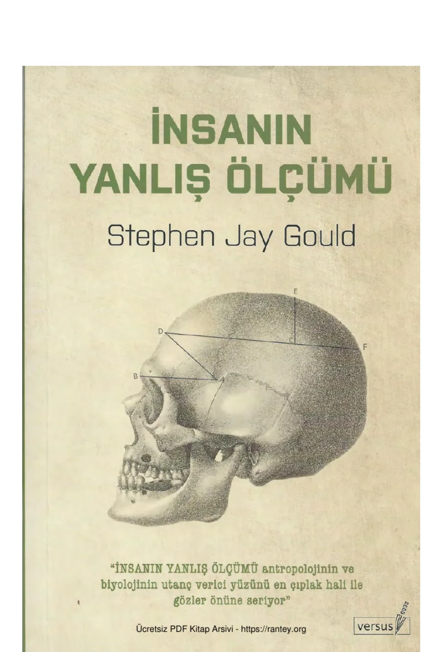 Gould İnsanın Yanlış Ölçümü kapak görseli