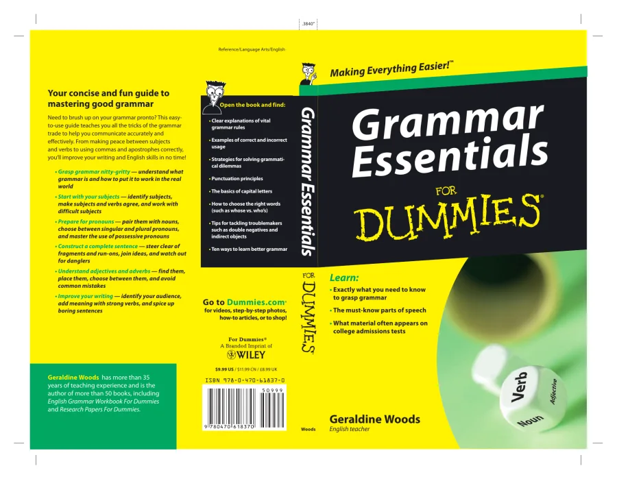Grammar Essentials For Dummies PDF kapak görseli