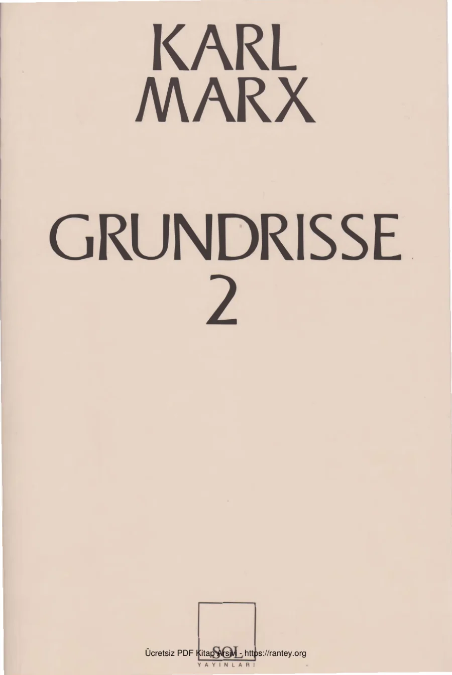 Grundrısse II kapak görseli