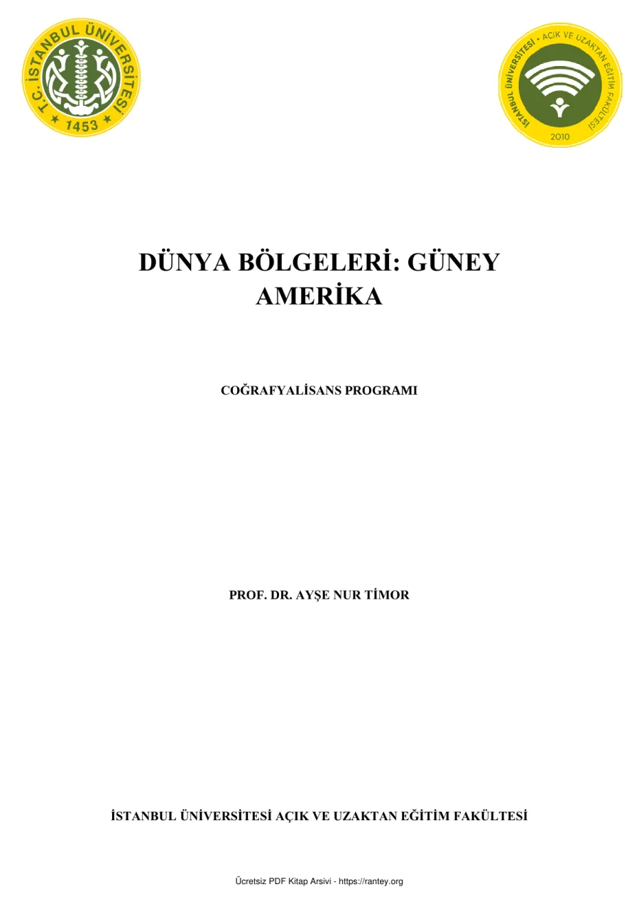 guney amerika ders kitabi kapak görseli