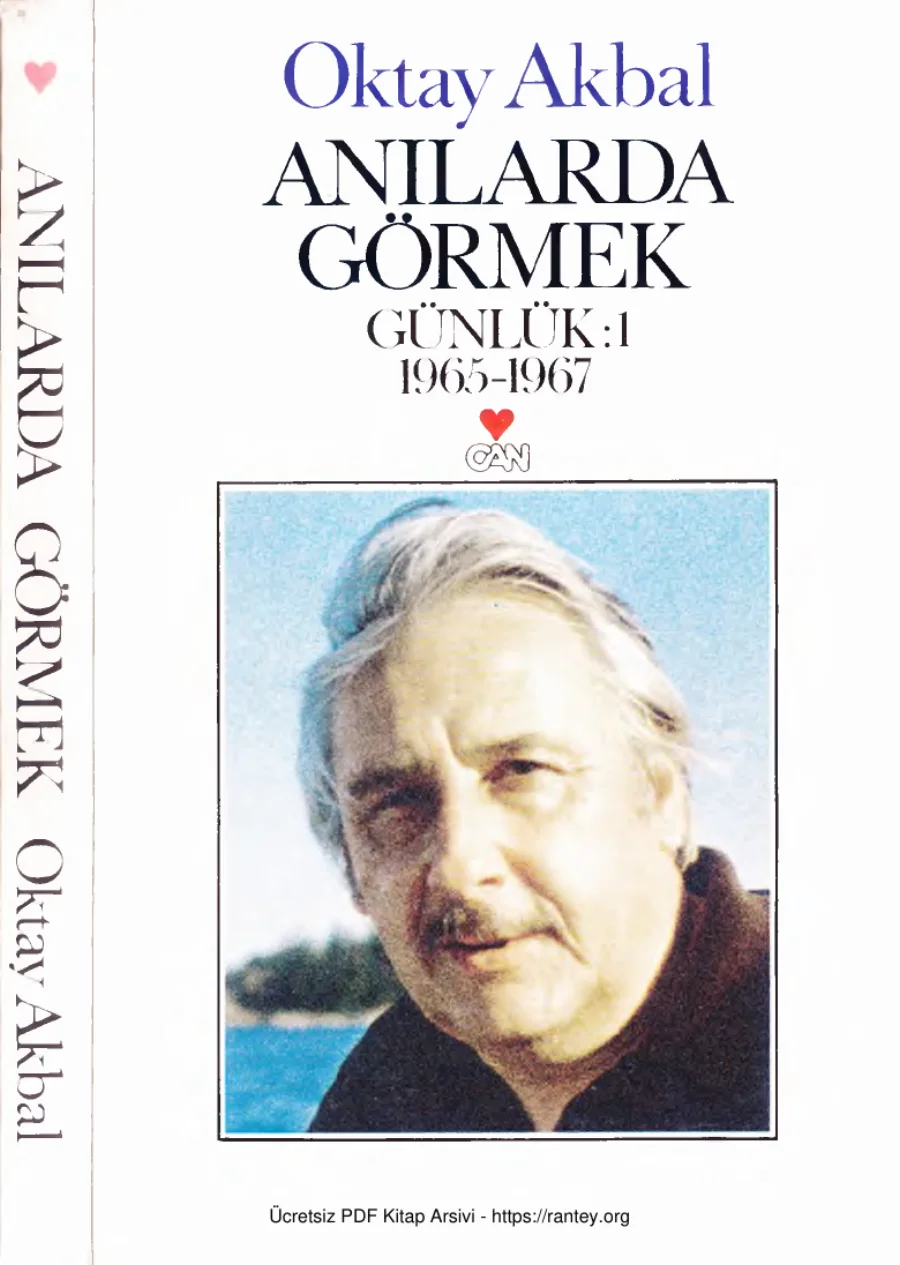 Günlük 1 1965 1967 Anılarda Görmek kapak görseli