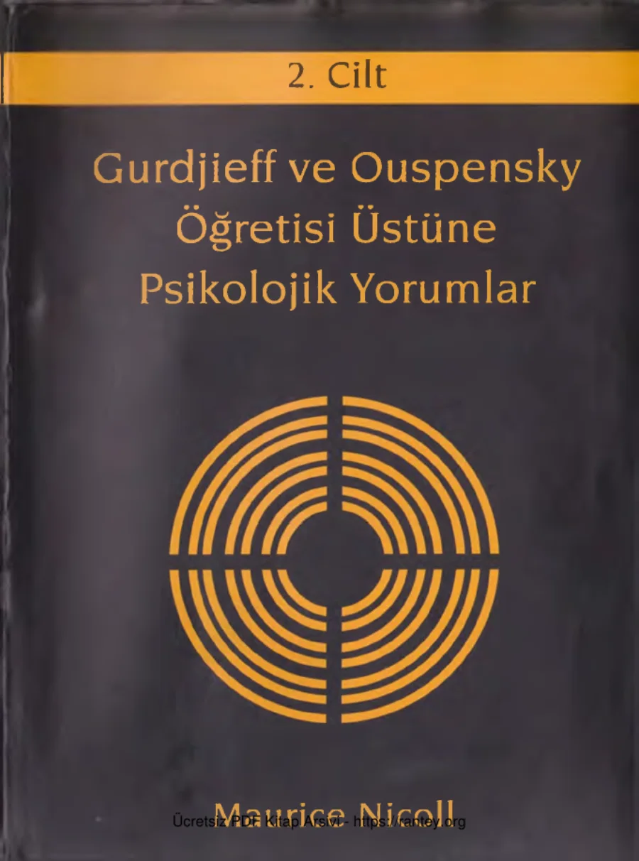 Gurdjieff ve Ouspensky Öğretisi Üstüne Psikolojik Yorumlar Cilt 2 kapak görseli