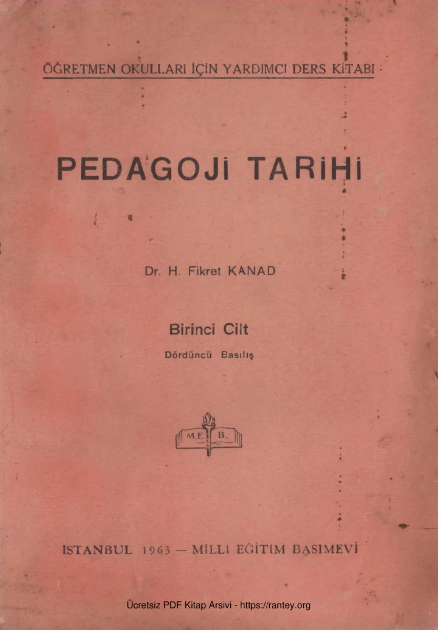 H Fikret Kanad Pedagoji Tarihi kapak görseli