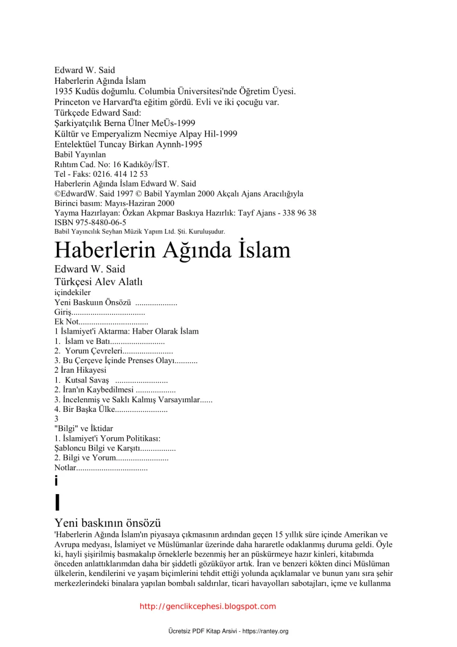 Haberlerin Aginda Islam kapak görseli