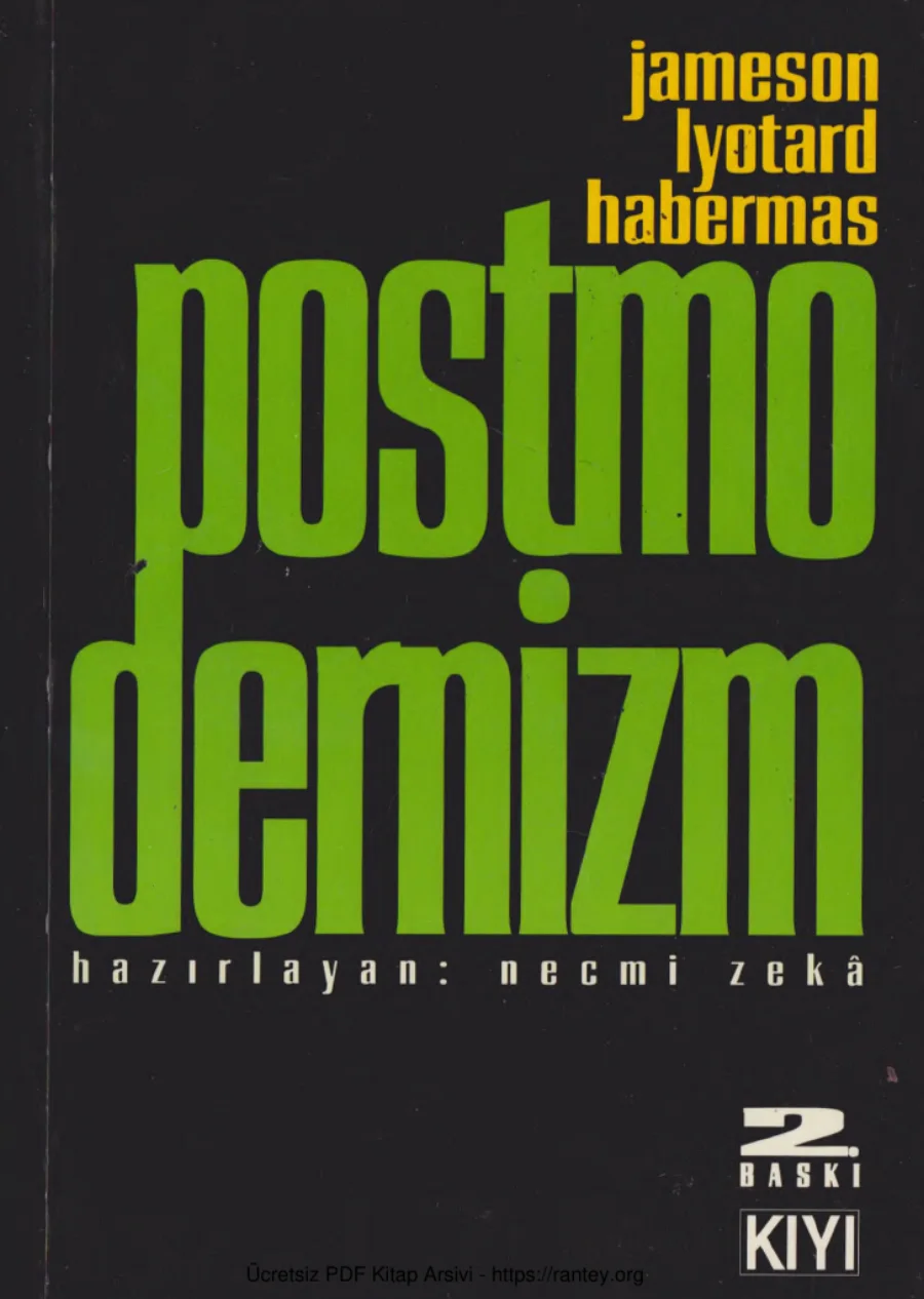 Habermas Postmodernizm kapak görseli