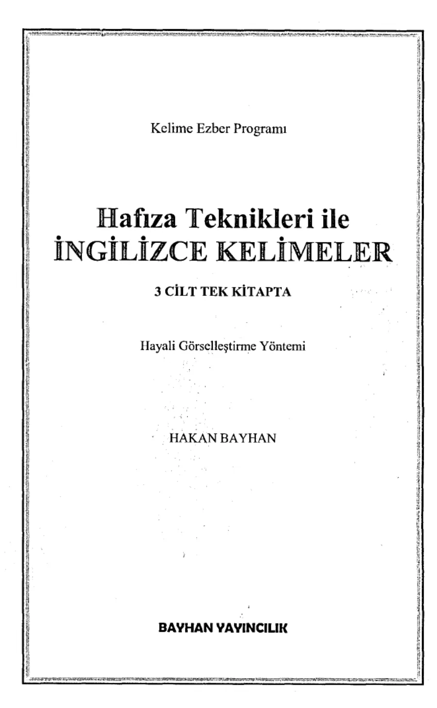 Hafıza Teknikleri ile İngilizce Kelimeler kapak görseli