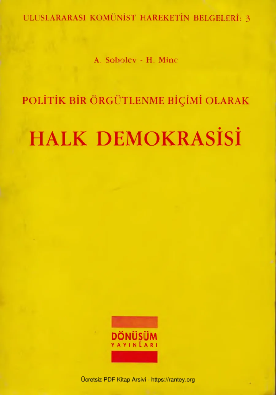 Halk Demokrasisi kapak görseli