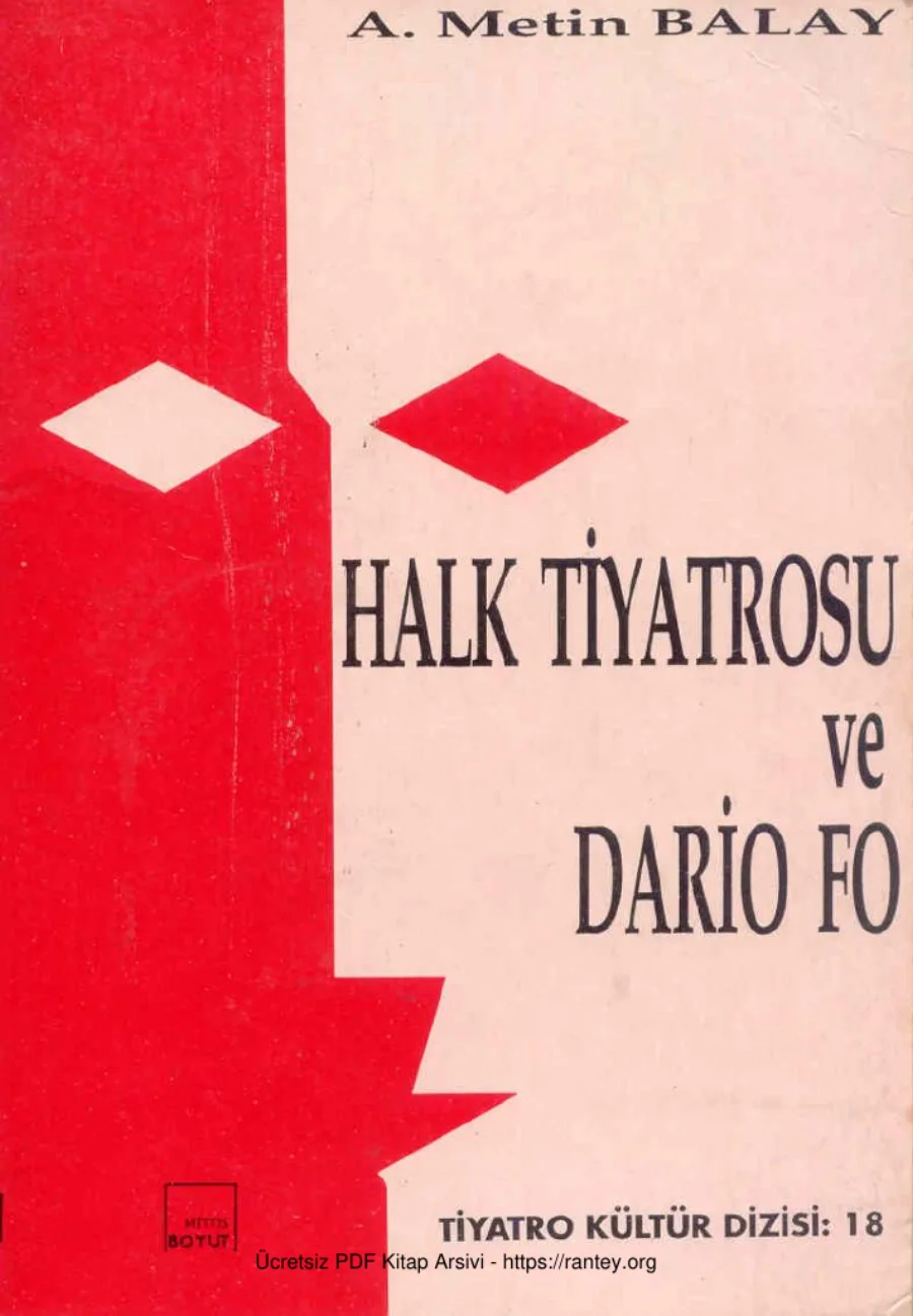 Halk Tiyatrosu ve Dario Fo kapak görseli