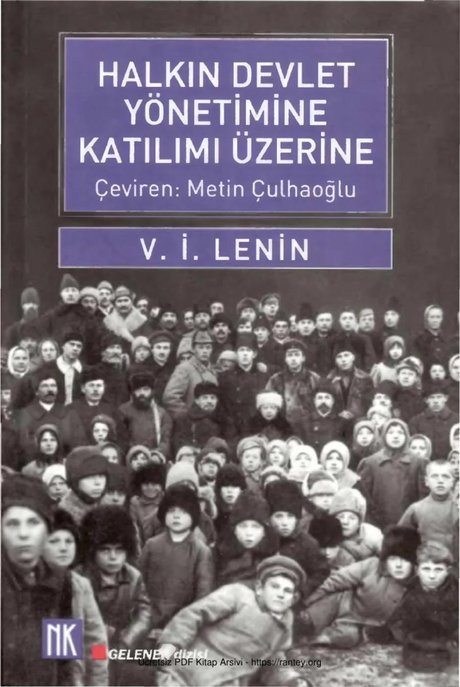 Halkın Devlet Yönetimine Katılımı Üzerine kapak görseli