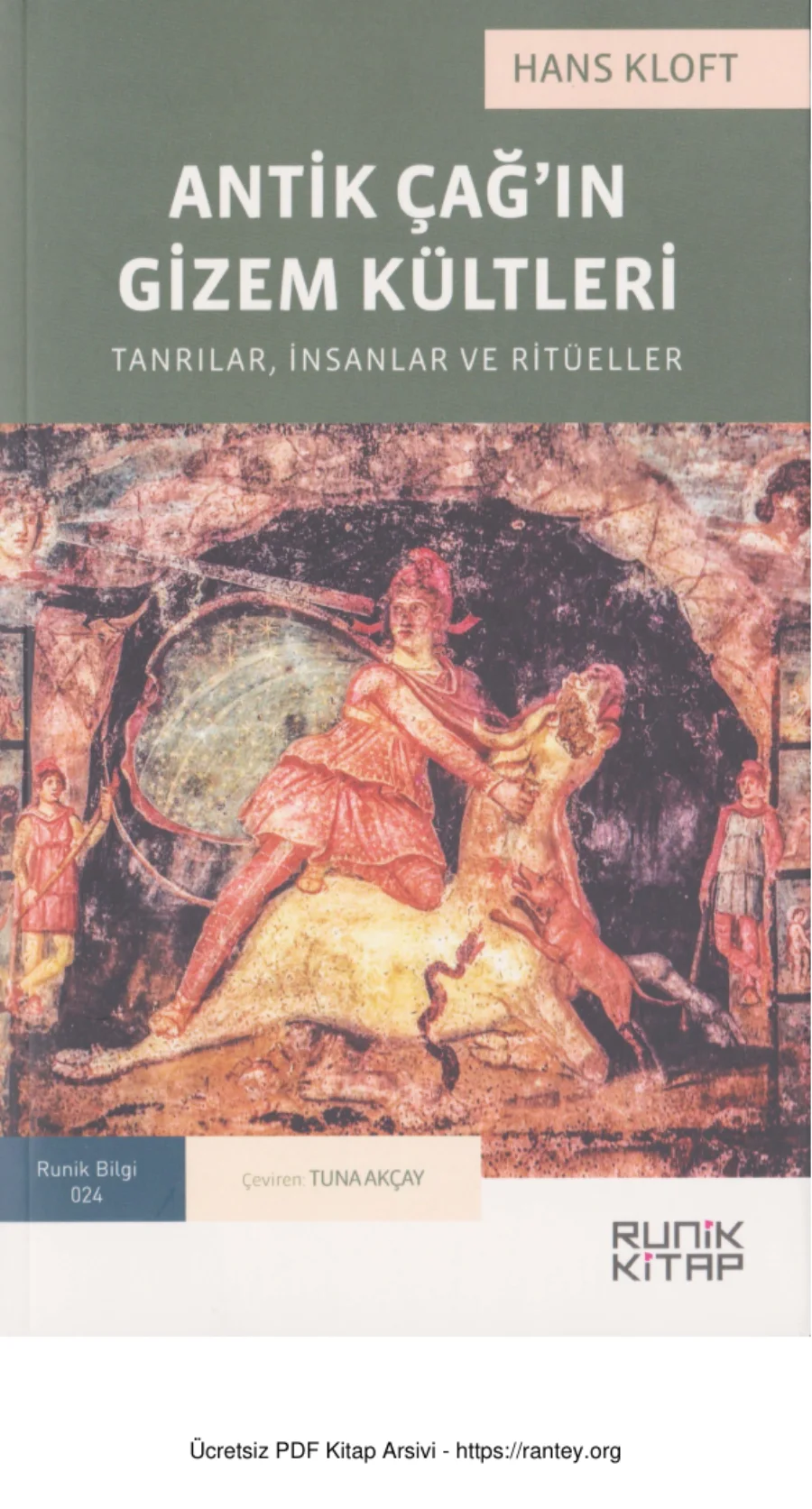 Hans Kloft Antik Çağın Gizem Kültleri Runik Kitap kapak görseli