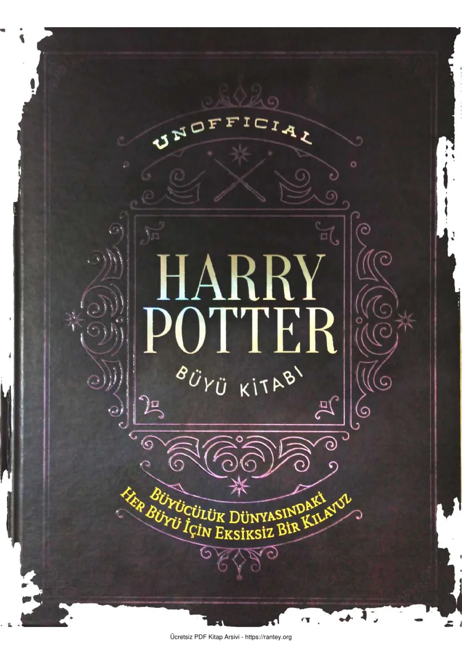 Harry Potter büyü kitabı kapak görseli