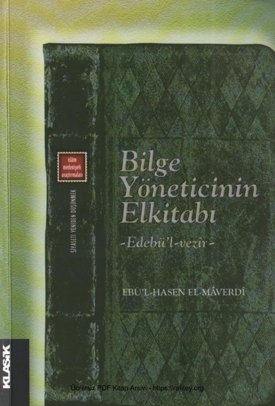 Hasen El Maverdi Bilge Yöneticinin Elkitabı Edebül Vezir kapak görseli