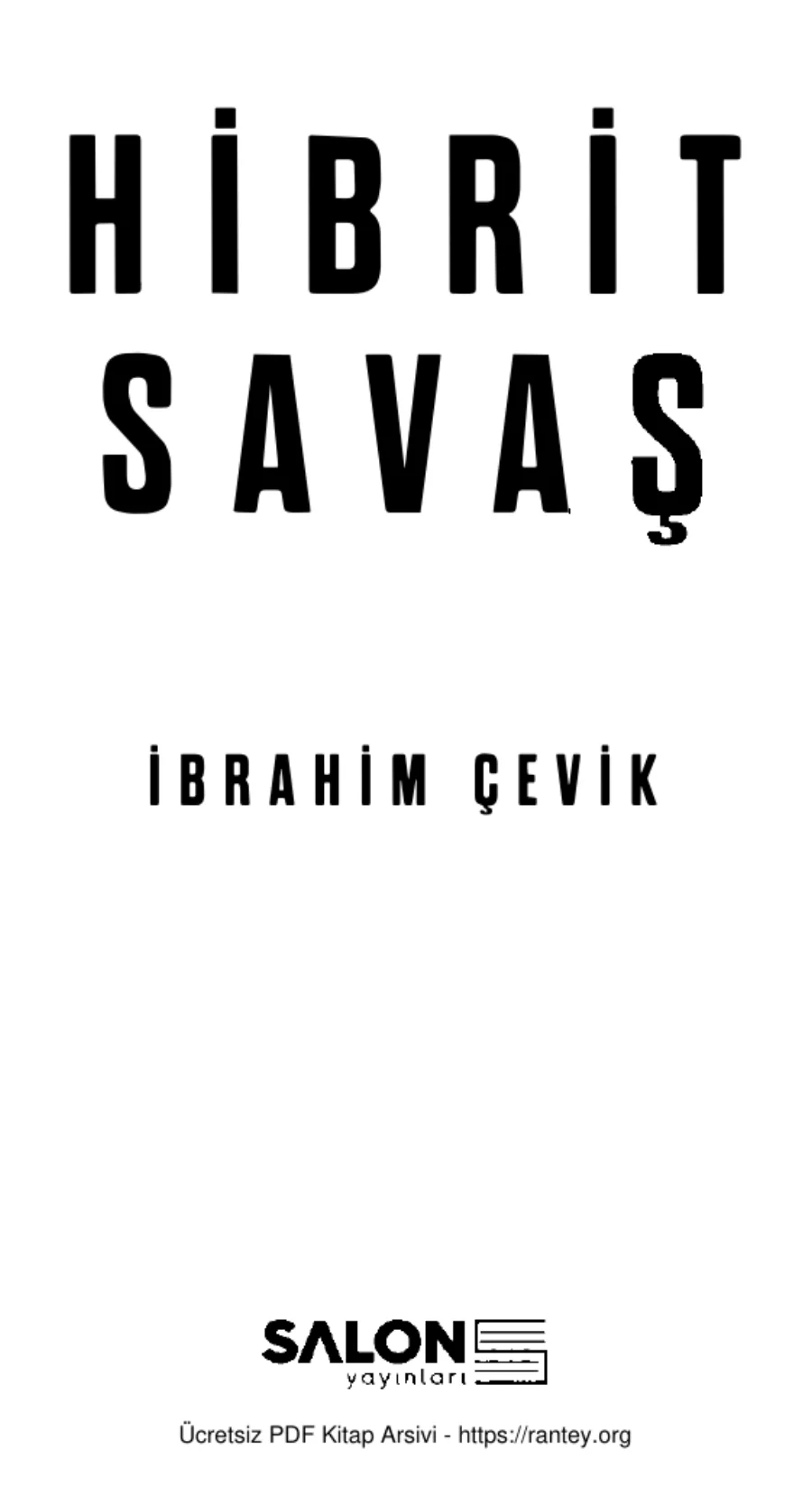 Hasım İstihbarat ve Hibrit Savaş Salon Yayınları kapak görseli