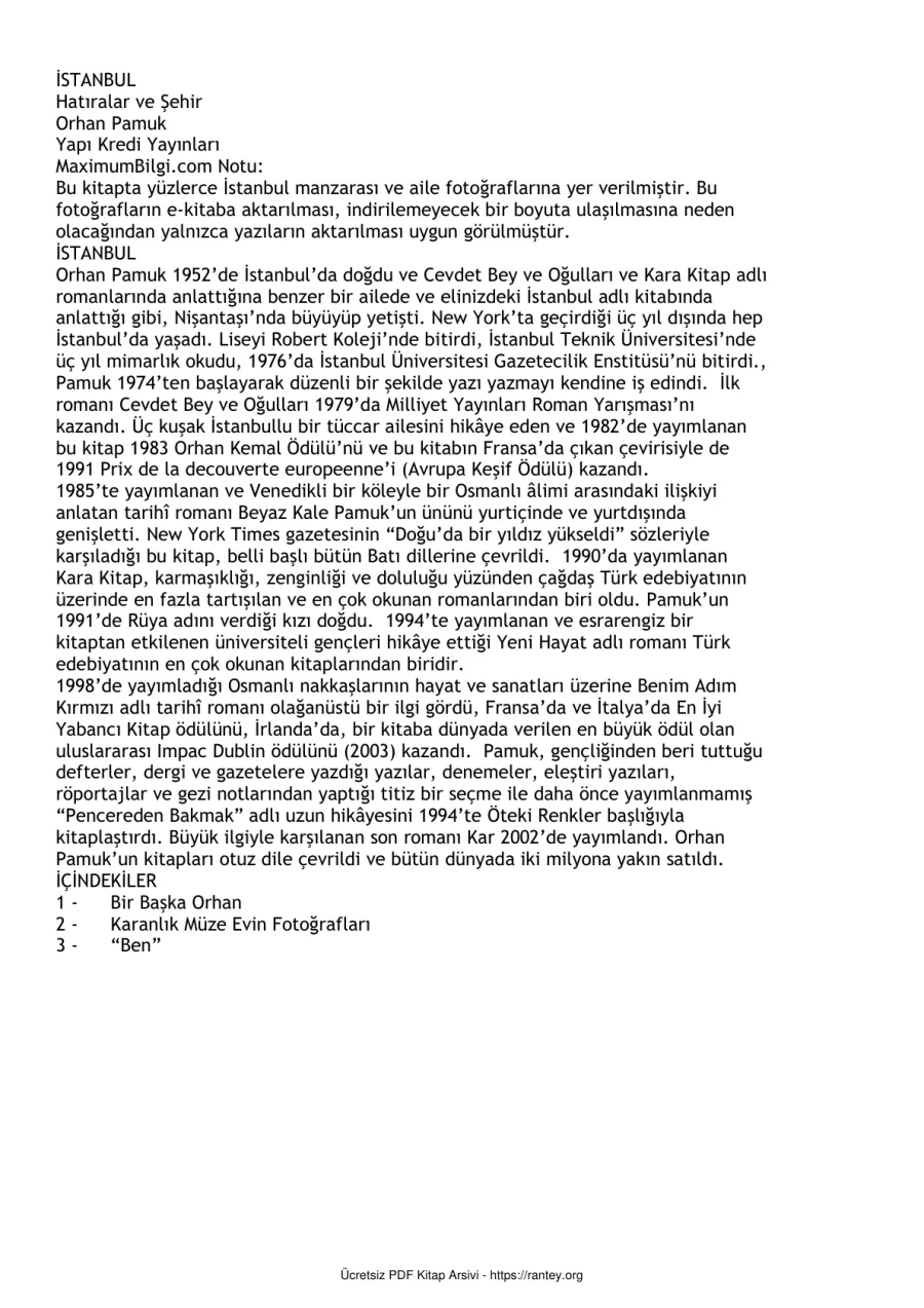 Hatıralar Ve Şehir kapak görseli
