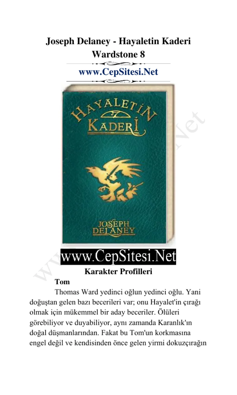 Hayaletin Kaderi kapak görseli