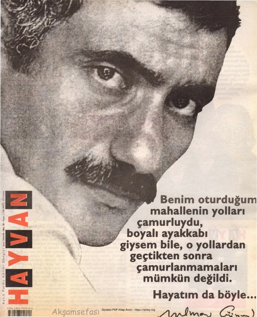 Hayvan Sayı 28 Eylül 2004 kapak görseli