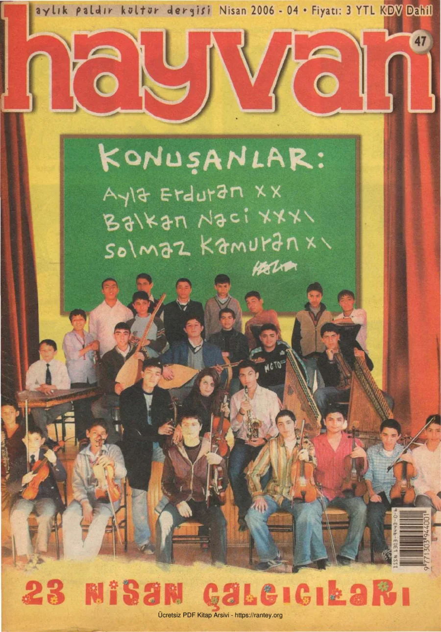 Hayvan Sayı 47 Nisan 2006 kapak görseli