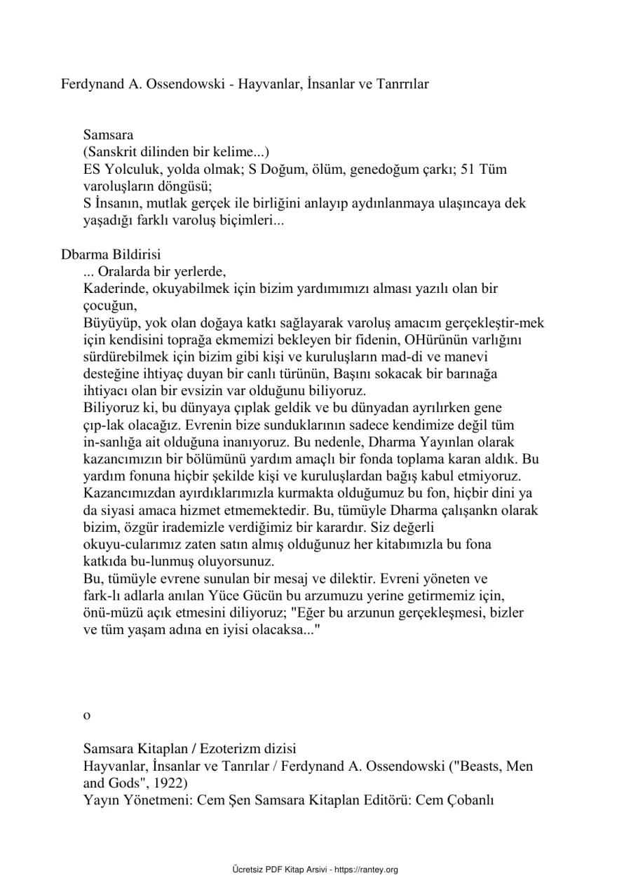 Hayvanlar Insanlar Ve Tanrilar kapak görseli