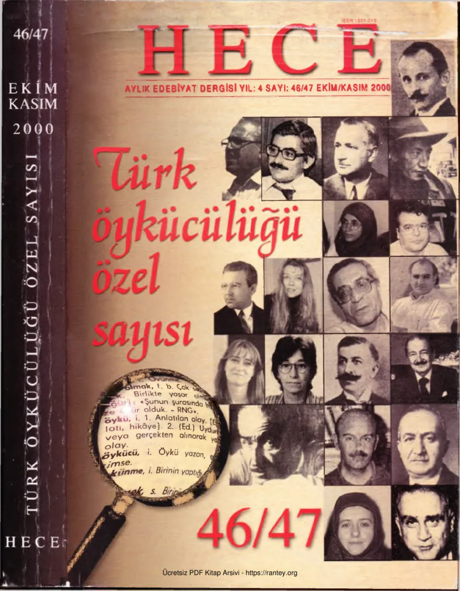 Hece Sayı 46 47 Ekim Kasım 2000 Türk Öykücülüğü Özel Sayısı kapak görseli