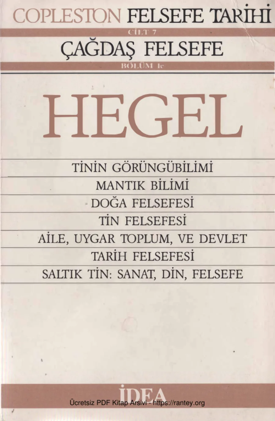 Hegel kapak görseli