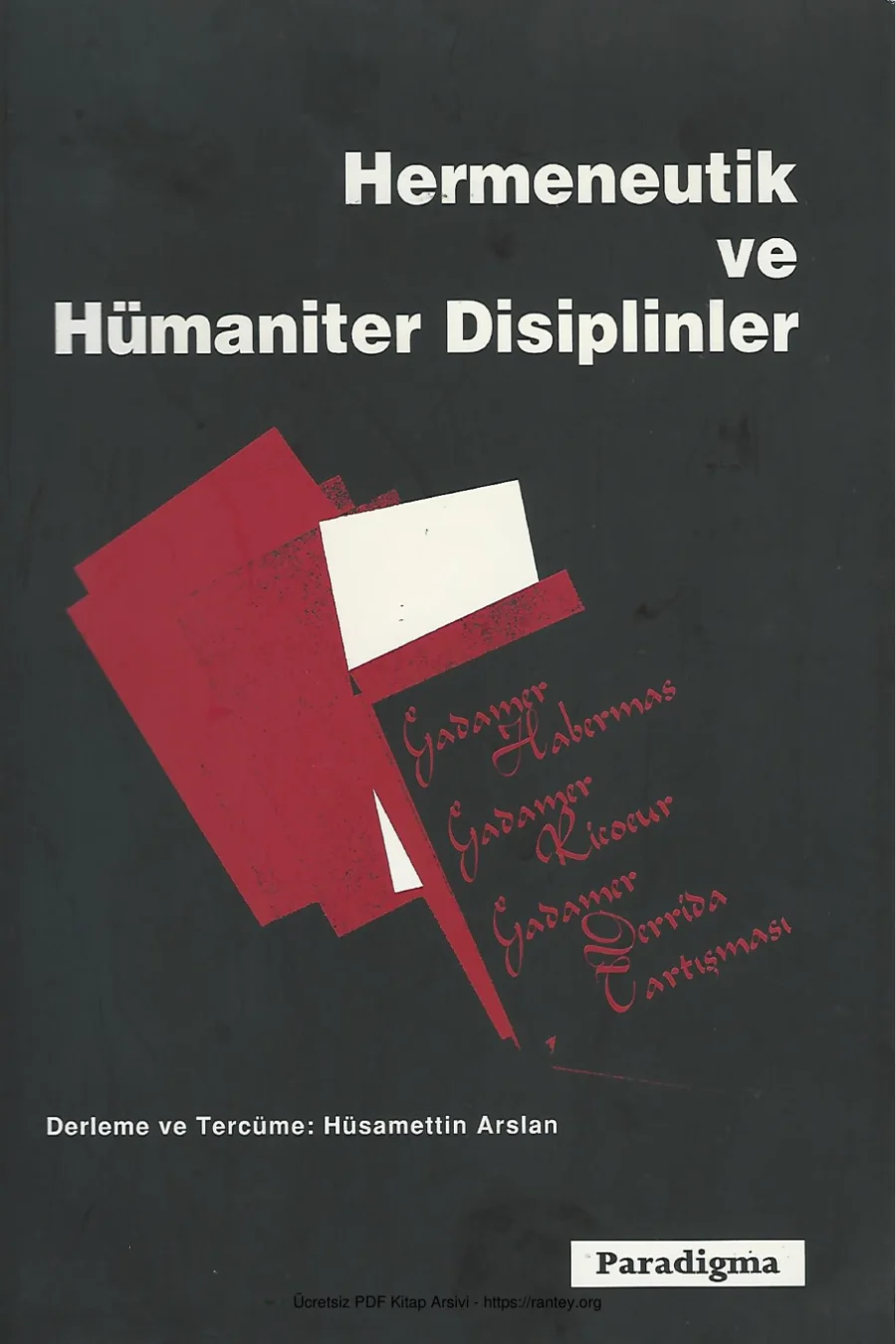 Hermeneutik ve Hümaniter Disiplinler Paradigma Yayınları kapak görseli