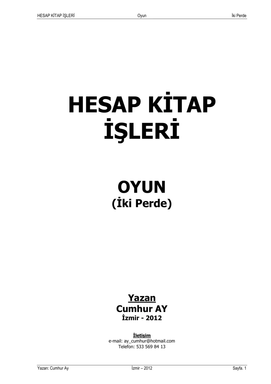 Hesap Kitap İşleri kapak görseli