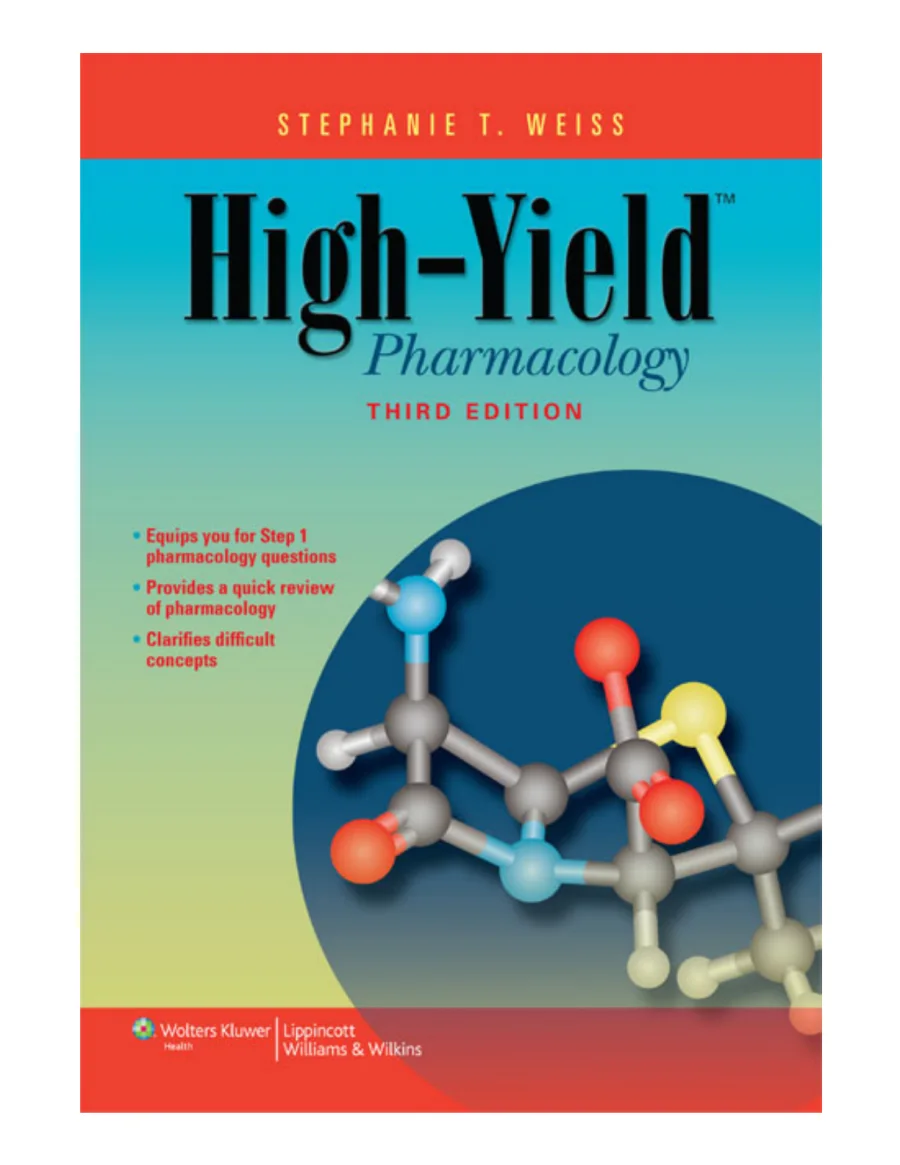 High-Yield Pharmacology PDF kapak görseli