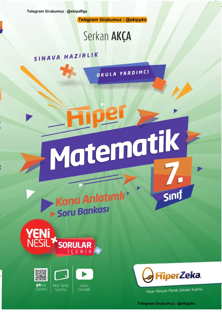 Hiper Zeka 7. Sınıf Matematik Konu Anlatımlı Soru Bankası 2020 PDF kapak görseli