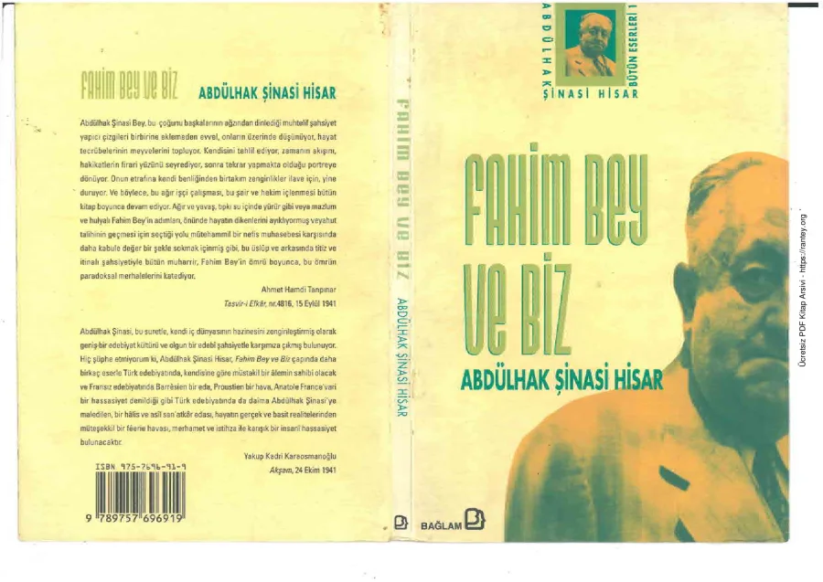 Hisar Fahim Bey ve Biz kapak görseli