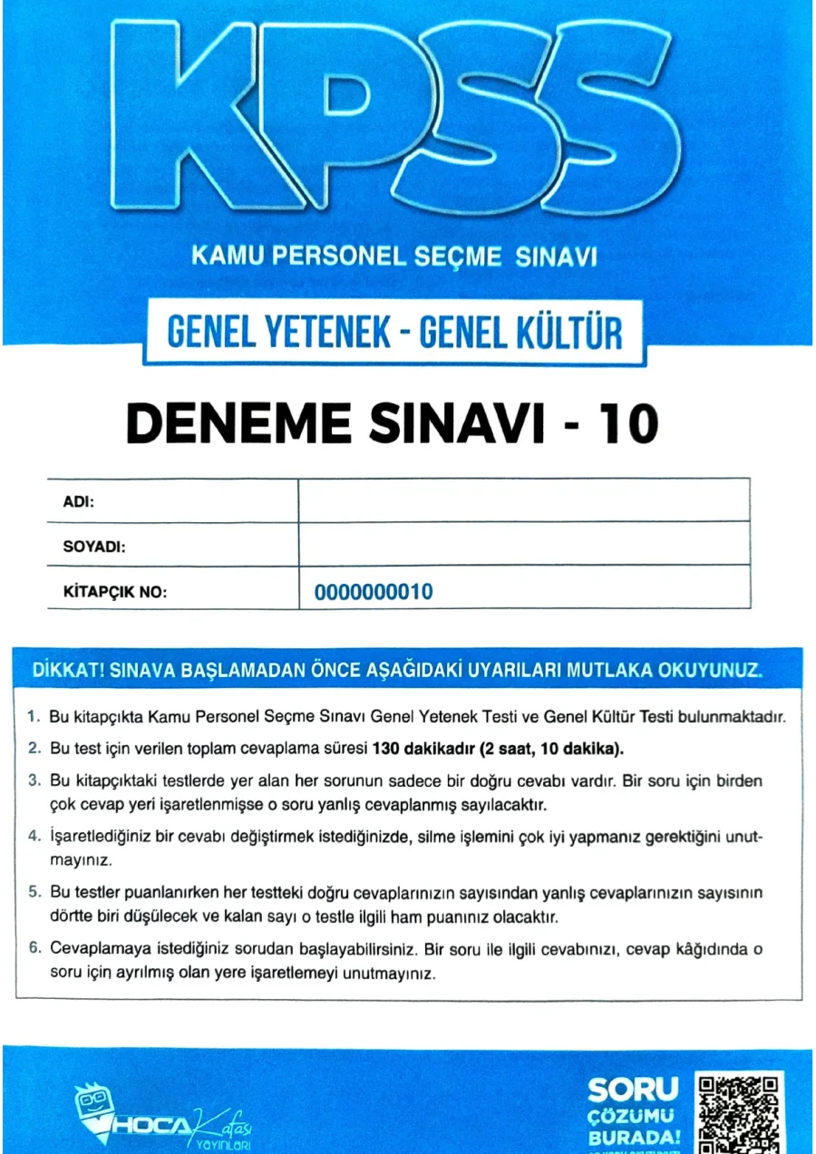 hoca kafası tg genel deneme 10 kapak görseli