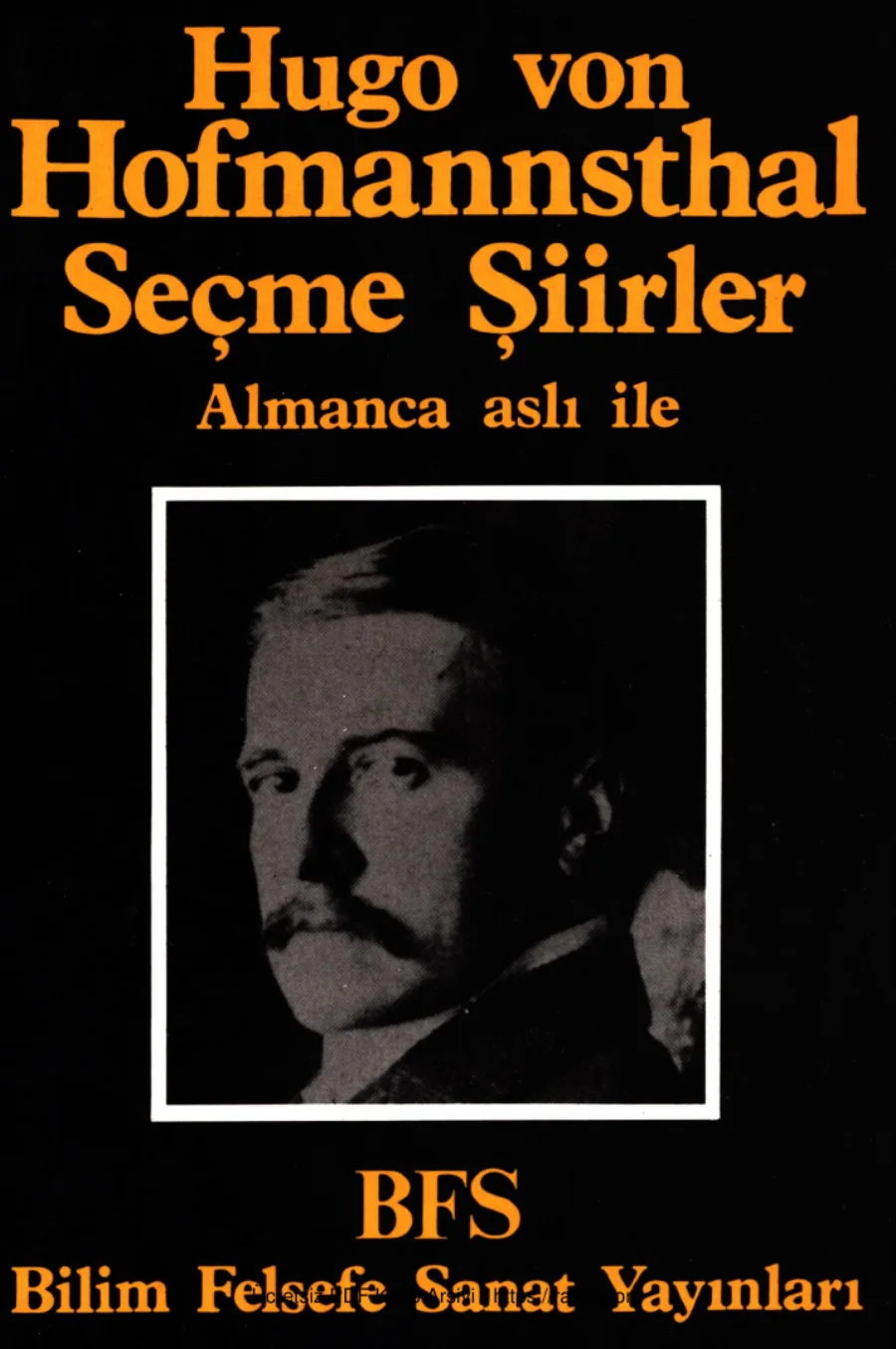Hofmannsthal Seçme Şiirler BFS Yayınları kapak görseli