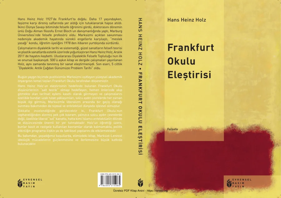 Holz Frankfurt Okulu Eleştirisi kapak görseli