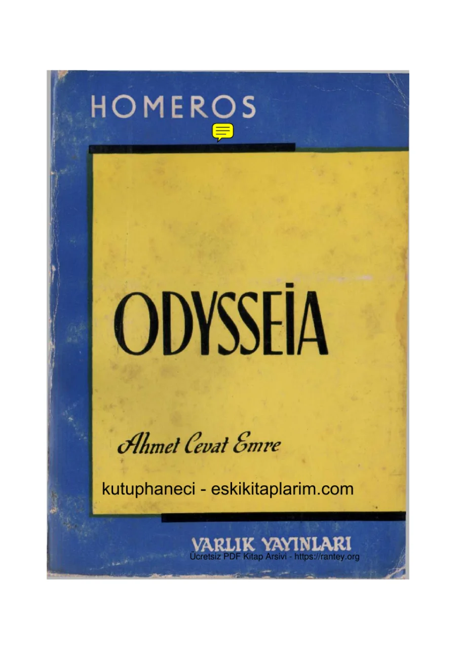 Homeros Odysseus kapak görseli