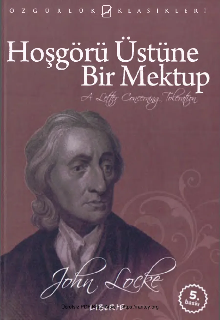 Hoşgörü Üstüne Bir Mektup Liberte kapak görseli