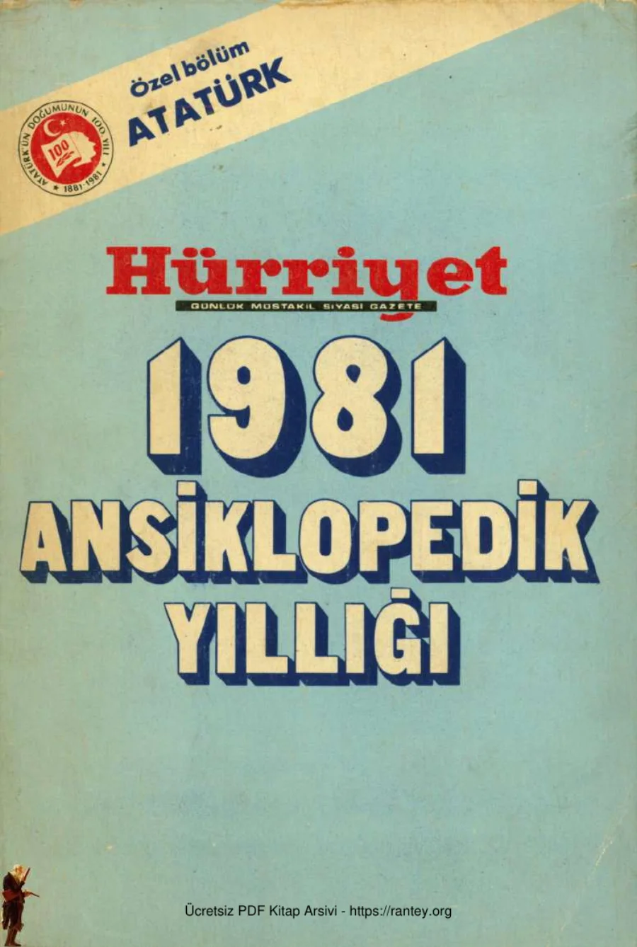 Hürriyet Gazetesi Hürriyet 1981Ansiklopedik Yıllığı kapak görseli